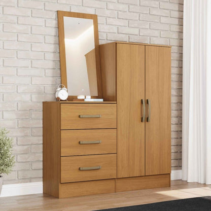 Cómoda HENN Cinamomo de 2 puertas y 3 cajones