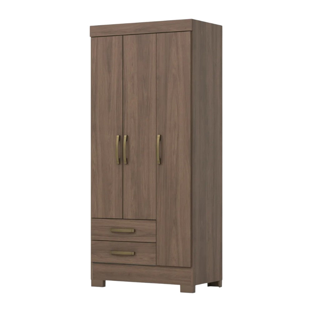 Closet MDF Henn / 3 Puertas / Castaño