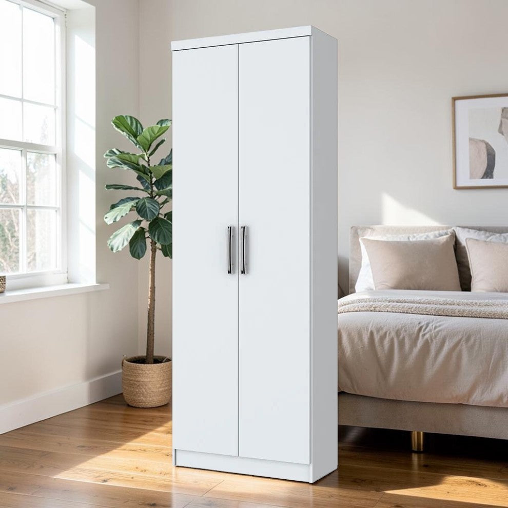 Closet MDF Henn / 2 Puertas / 3 Gavetas / Blanco | Titan.com.pa