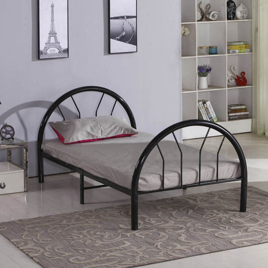 Cama Twin Elements Furniture Negra De Metal