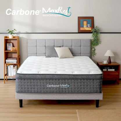Colchón Full Carbone / Semi Ortopédico / Al Vacio Max Rest