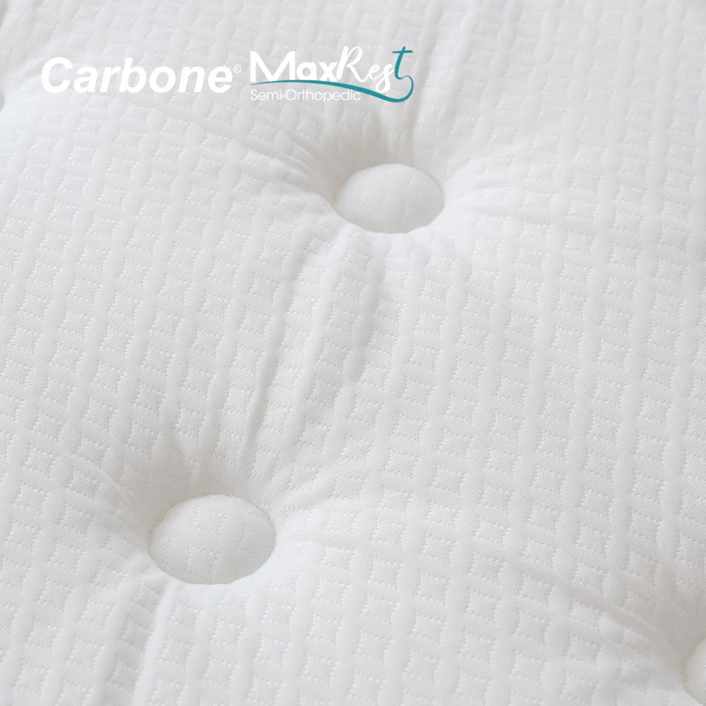 Colchón Full Carbone / Semi Ortopédico / Al Vacio Max Rest