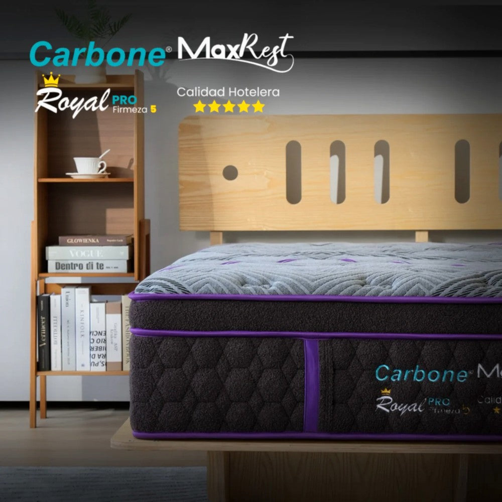 Colchón Full Carbone / Royal 5 Star / Al Vacío Max Rest