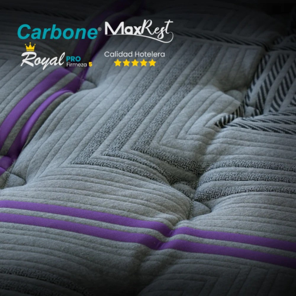 Colchón Queen Carbone / Royal 5 Star / Al Vacío Max Rest