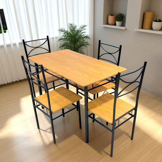 Comedor MDF 4 Puestos Elements Furniture - Cherry