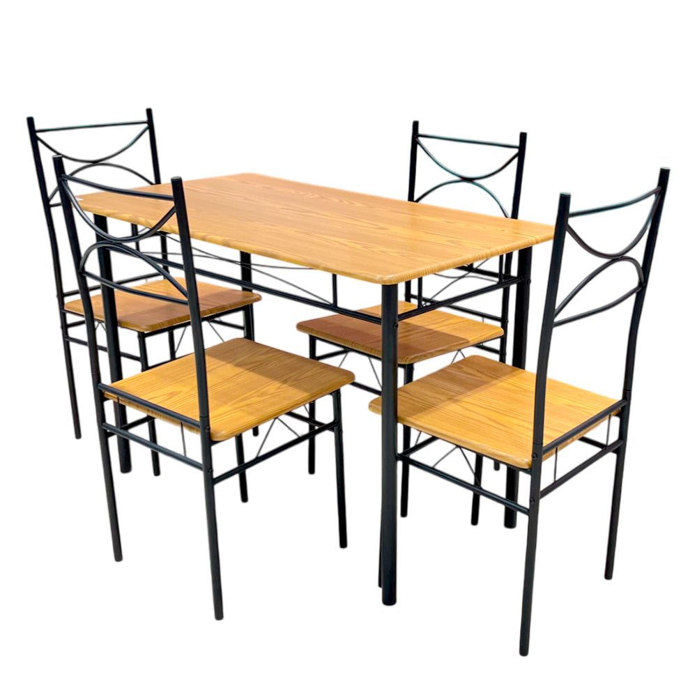 Comedor MDF 4 Puestos Elements Furniture - Cherry