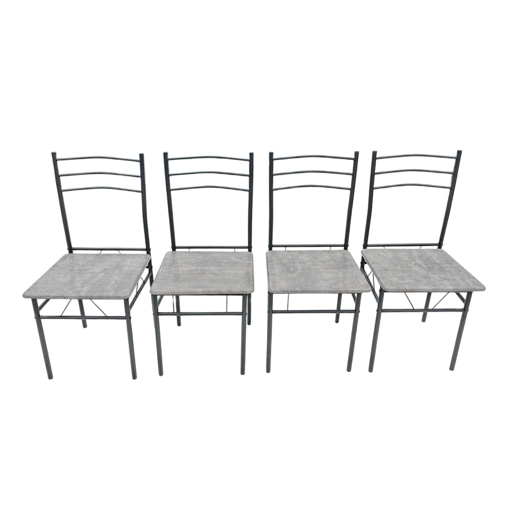 Comedor MDF 4 Puestos Elements Furniture - Marble Grey