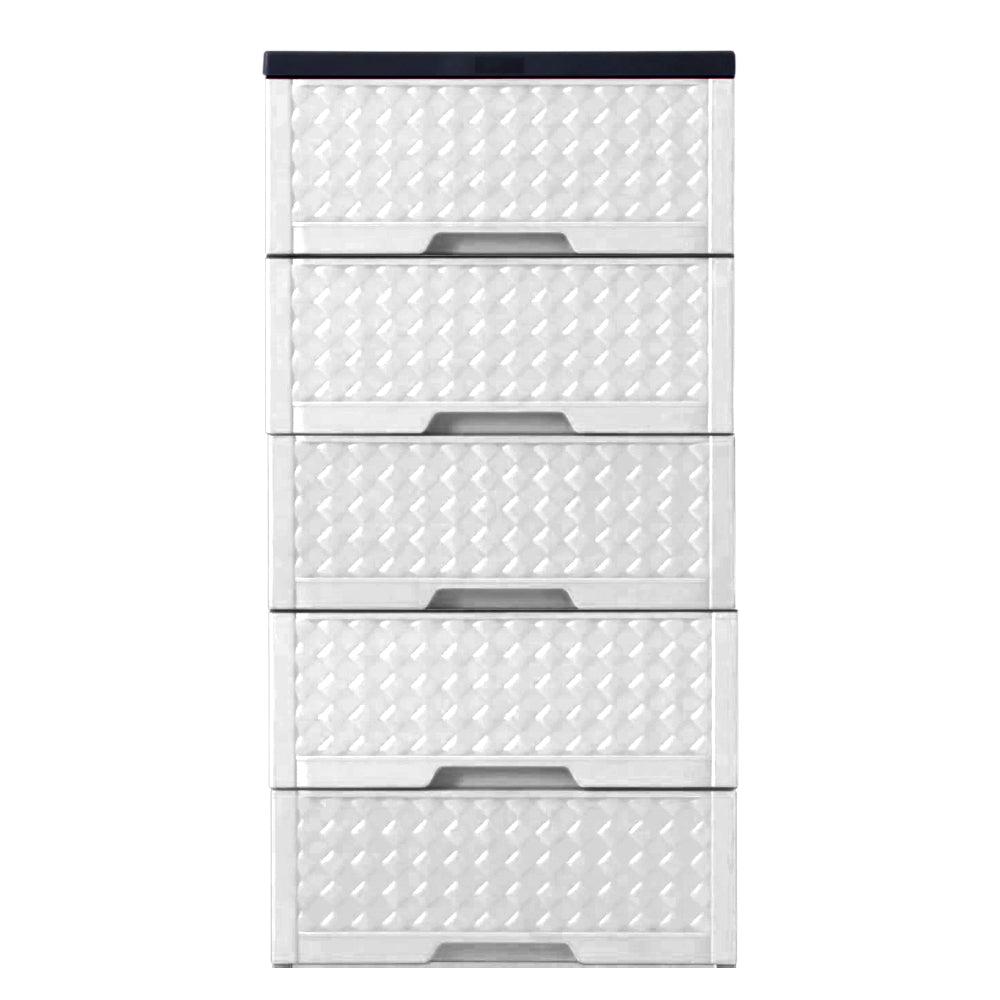 Gavetero Moderno Plastek 5 Gavetas / Plástico / Blanco