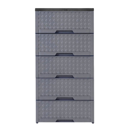 Gavetero Moderno Plastek 5 Gavetas / Gris