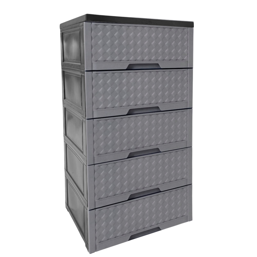 Gavetero Moderno Plastek 5 Gavetas / Gris