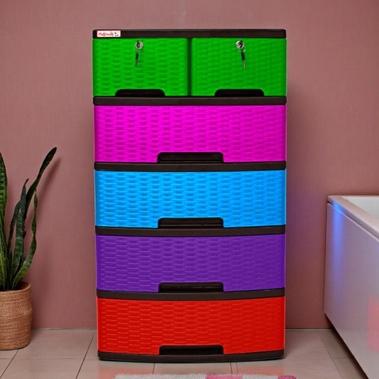 Gavetero Plastimas Con Llave de 5 Niveles 6 Gavetas 3