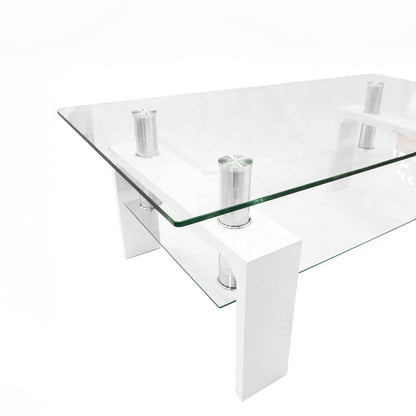 Mesa de Centro Elements Furtniture Vidrio Transparente 1
