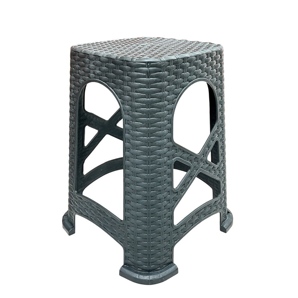 Banco Plástico Ozhavan Plastic Apariencia Rattan