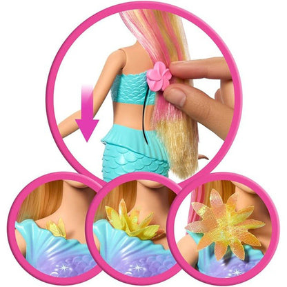Muñeca Barbie Mermaid Magic Flowers con accesorios