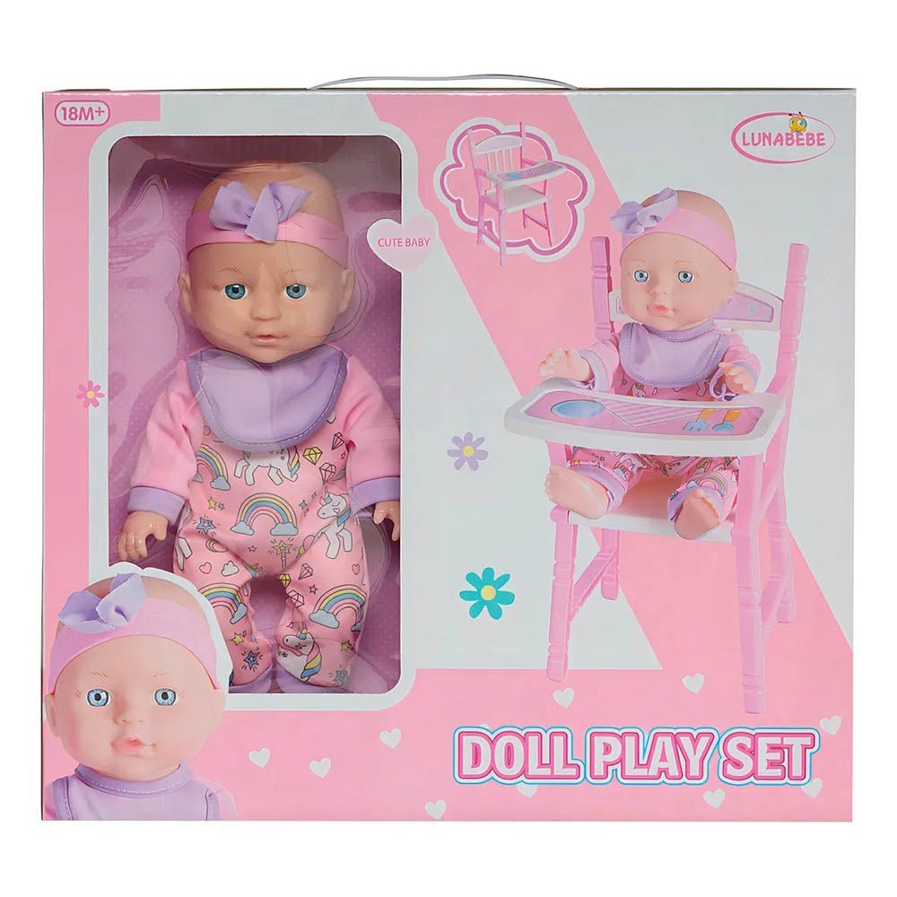 Muñeca Bebé 30 cm con Silla / Lunabebé - Lunabebé - Titan.com.pa - 2100000686988