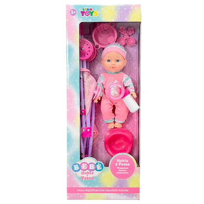 Muñeca Bebé 35 cm con Coche / Lunabebe - Lunabebe - Titan.com.pa - 2100000231164