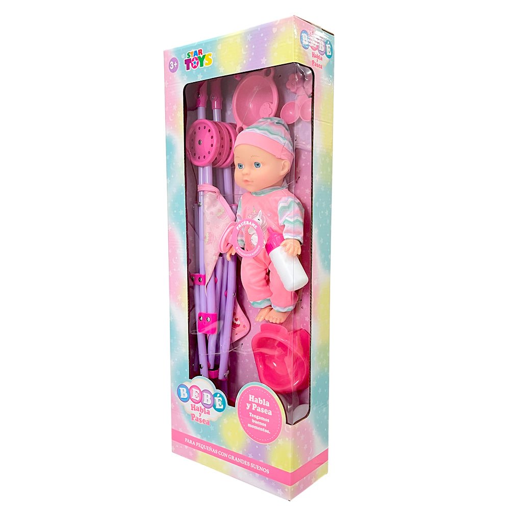 Muñeca Bebé 35 cm con Coche / Lunabebe - Lunabebe - Titan.com.pa - 2100000231164