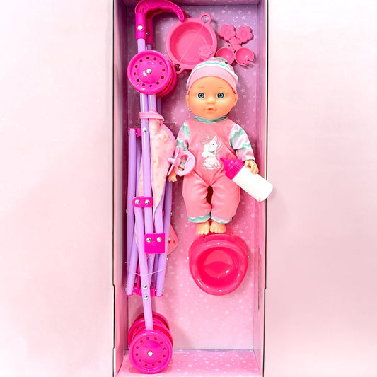 Muñeca Bebé 35 cm con Coche / Lunabebe - Lunabebe - Titan.com.pa - 2100000231164