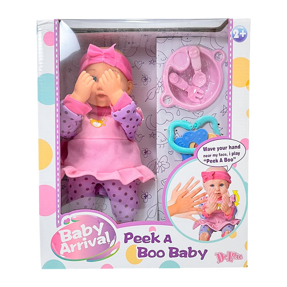Muñeca Bebé Peek A Boo 33 cm - Deluxe - Titan.com.pa - 4893633064992