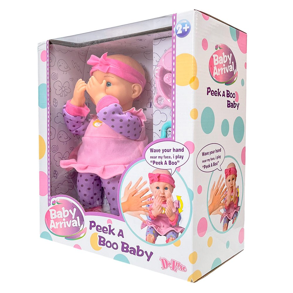 Muñeca Bebé Peek A Boo 33 cm - Deluxe - Titan.com.pa - 4893633064992