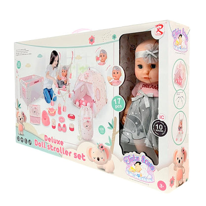 Muñeca Bebé Ron Long / 17 Piezas / Con Coche y Cama - Ron Long - Titan.com.pa - 2100000746590