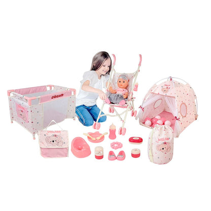 Muñeca Bebé Ron Long / 17 Piezas / Con Coche y Cama - Ron Long - Titan.com.pa - 2100000746590