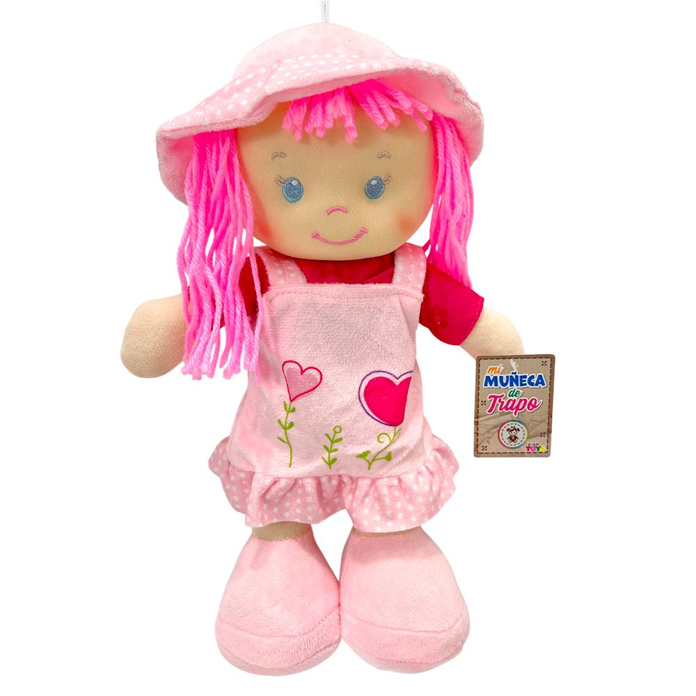 Muñeca de Trapo 14cm Raya con Corazón / Bairong - Bairong - Titan.com.pa - 2100000277438