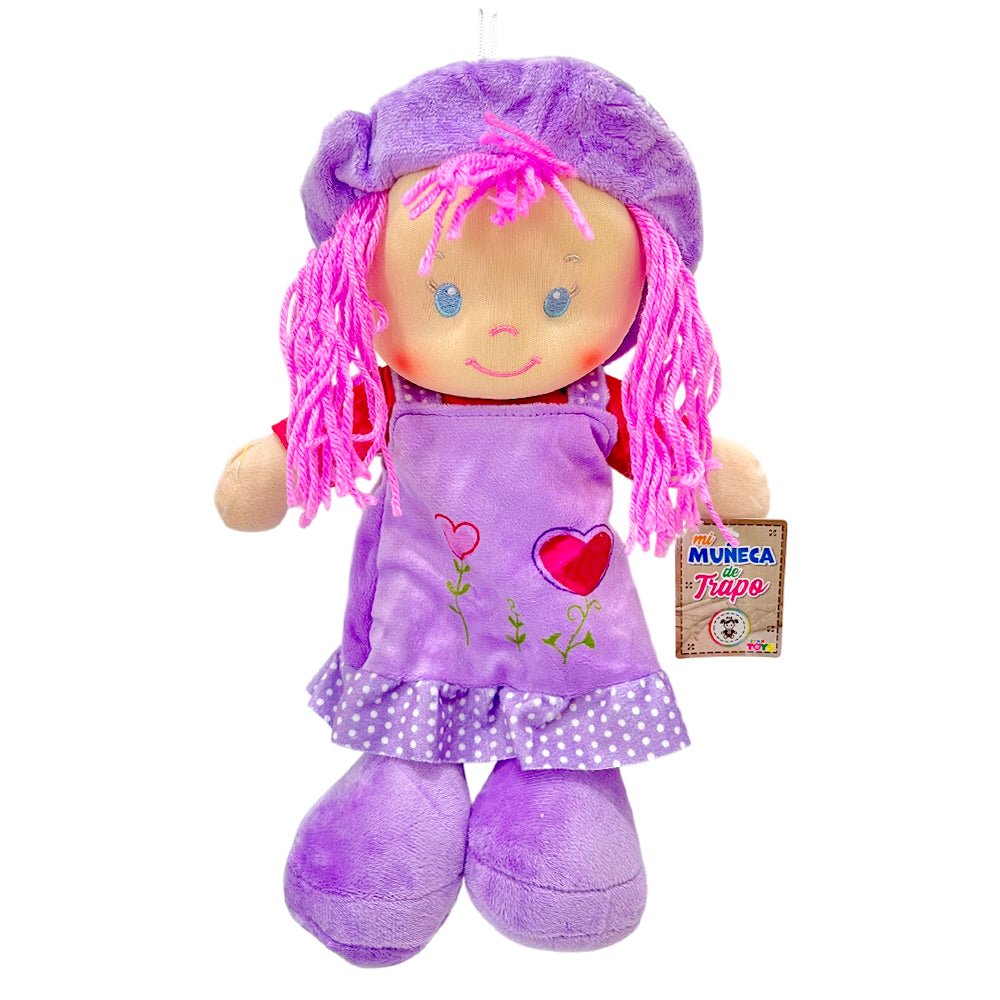 Muñeca de Trapo 14cm Raya con Corazón / Bairong - Bairong - Titan.com.pa - 2100000277438