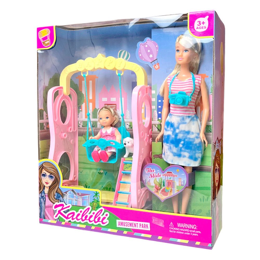 Muñeca Kaibibi Mini Parque C/Bebe - KINGHONGDA - Titan.com.pa - 2100000476503