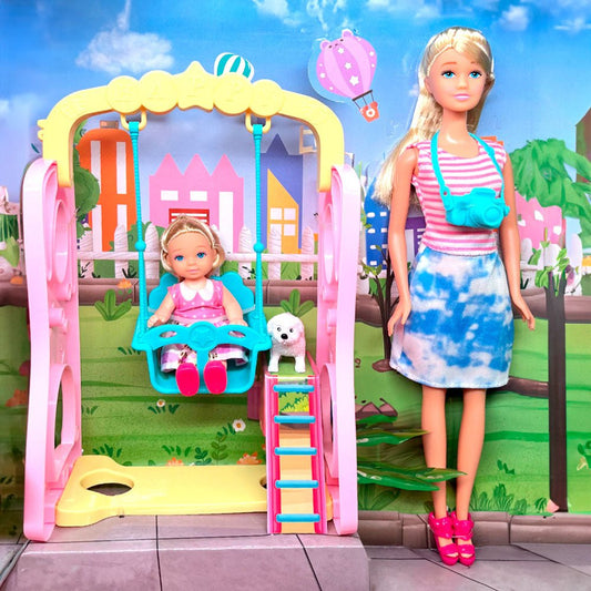 Muñeca Kaibibi Mini Parque C/Bebe - KINGHONGDA - Titan.com.pa - 2100000476503