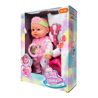 Muñeca Linda Bebé c/ Accesorios - Lunabebé - Titan.com.pa - 2100000447374