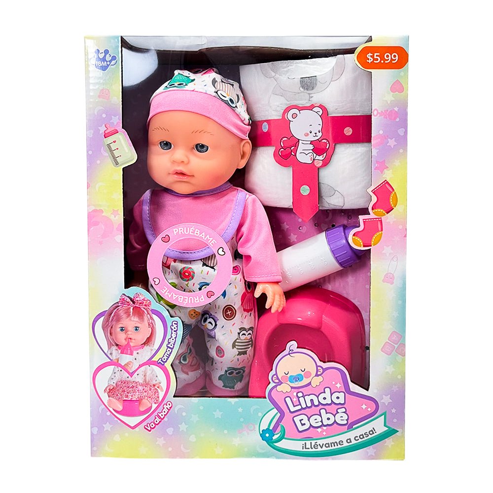 Muñeca Linda Bebé c/ Accesorios - Lunabebé - Titan.com.pa - 2100000447374