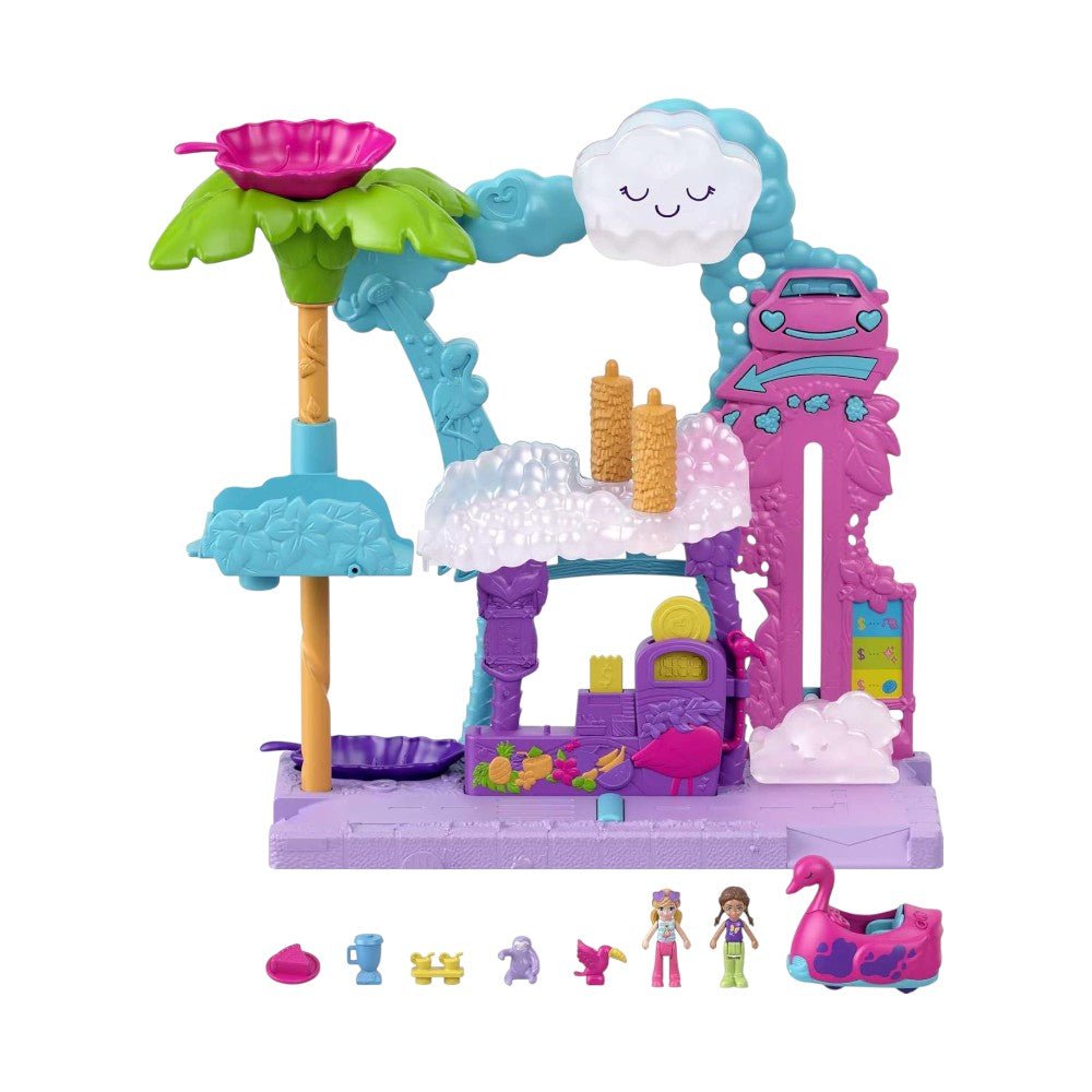 Muñeca Polly Pocket / Auto Lavado Pollyville Flamingo Fun - Polly Pocket - Titan.com.pa - 194735068258