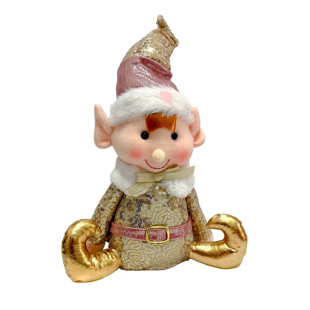 Muñeco Elfo Navidad Sentado 34 CM - Maranelo Christmas