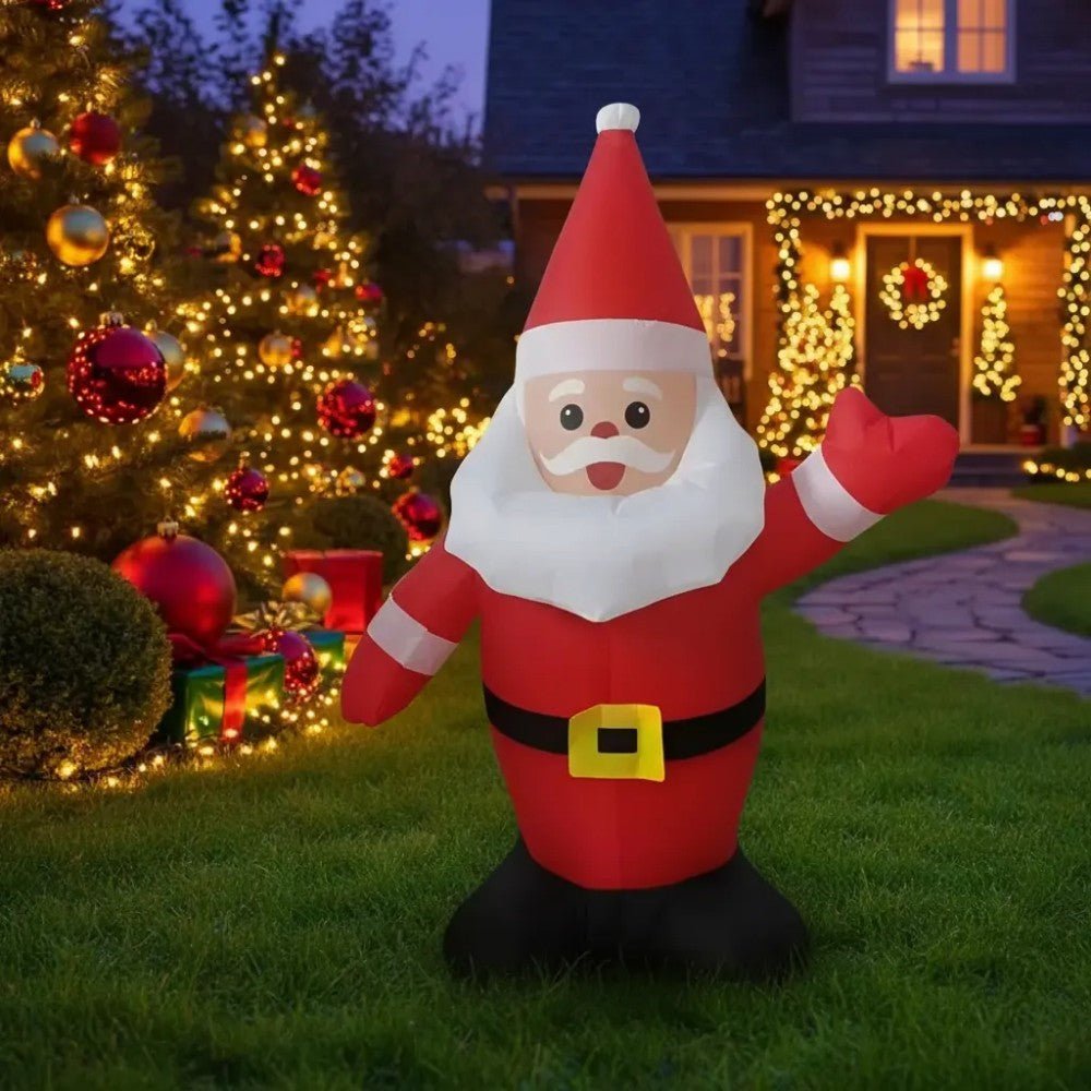 Muñeco Santa Inflable C/Luz 1.0 M - Christmas Elegance