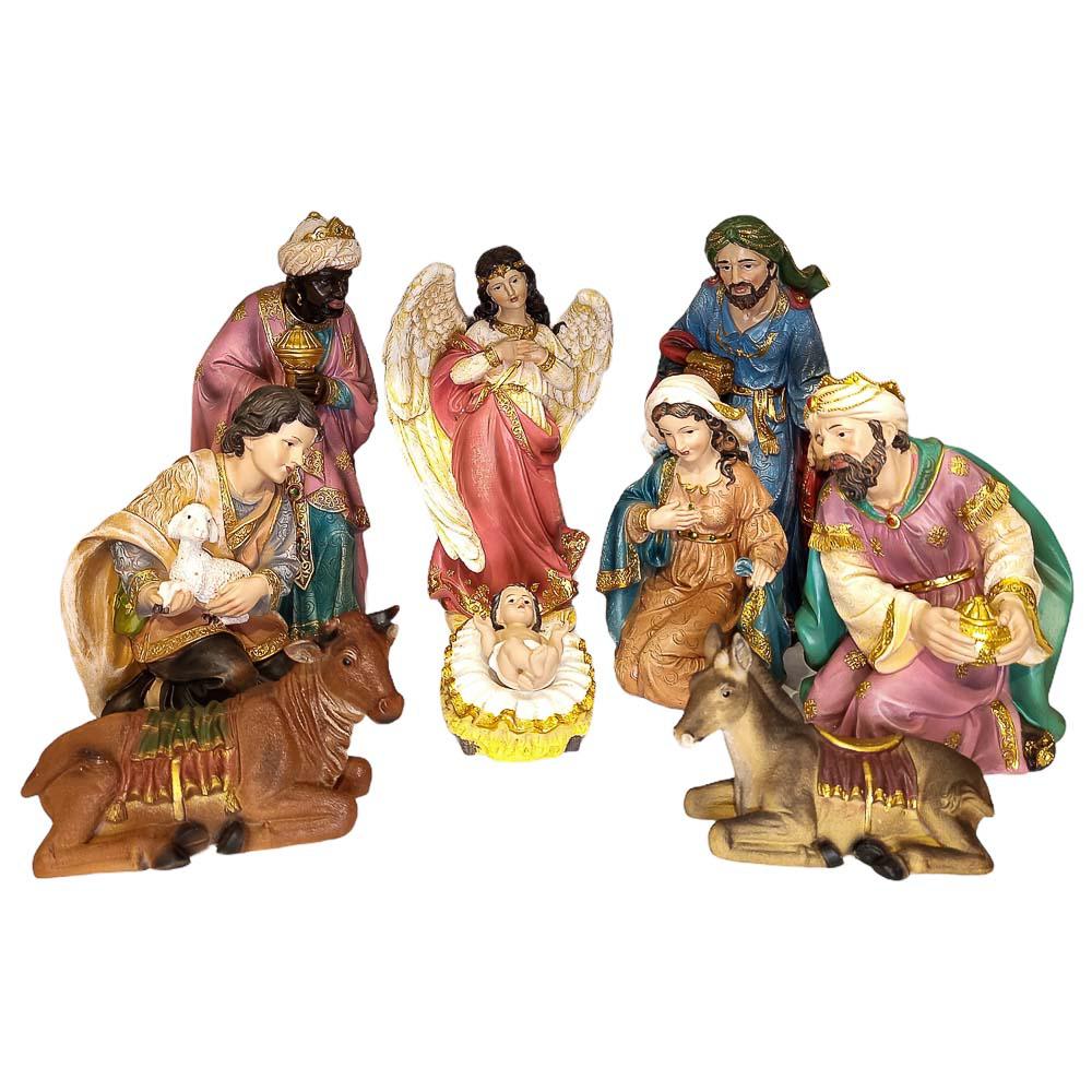 Nacimiento de Poliresina Miró Christmas de 11 Piezas