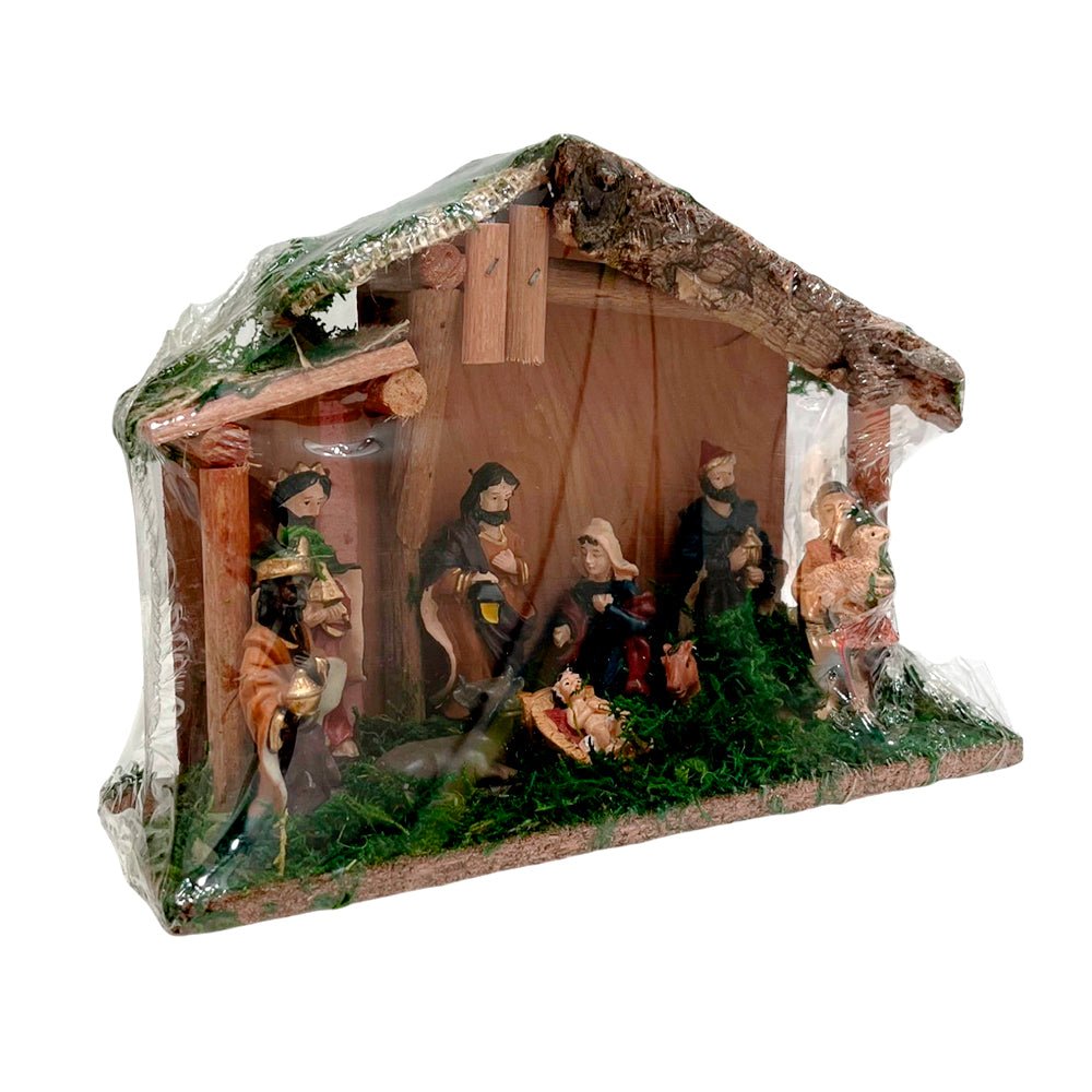 Nacimiento Navidad Con Establo 24 X 18 X 12 CM - Christmas Elegance