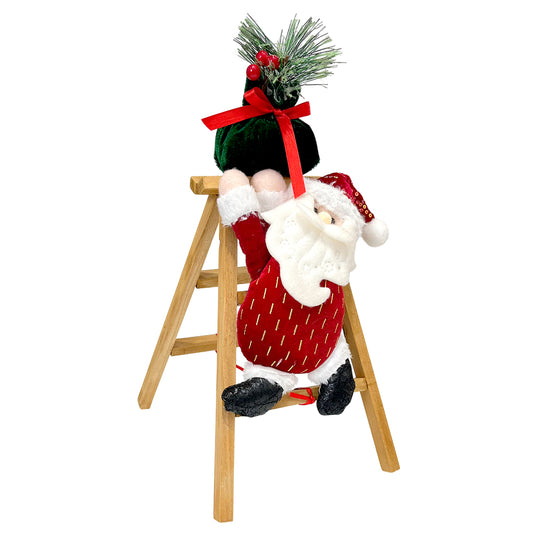 Adorno Navideño Santa en Escalera / 36 cm / Miró Christmas