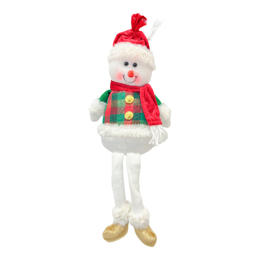 Hombre de Nieve Pierna Larga 46 cm / Christmas Elegance