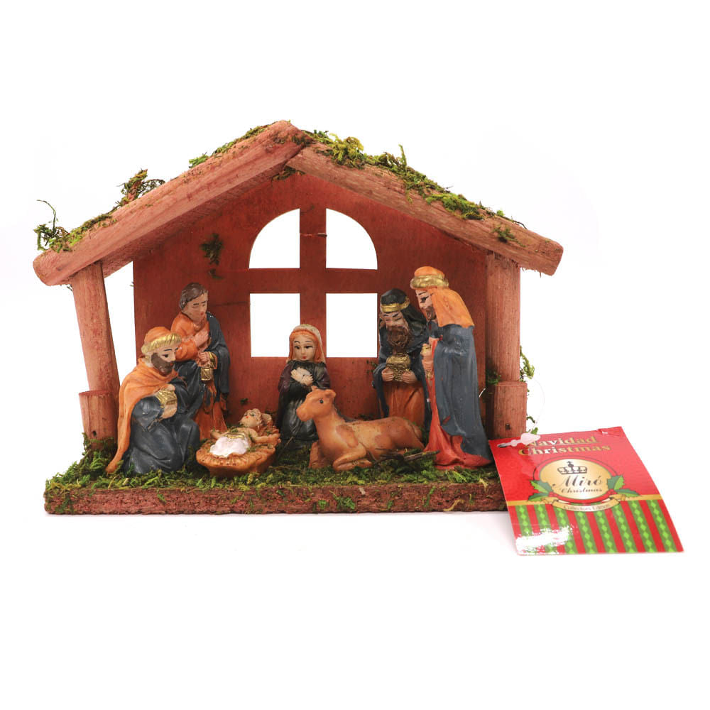 Nacimiento Miro Christmas 13 cm x 18 cm x 7 cm 7 Piezas