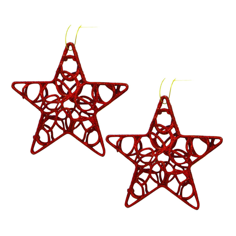 Adorno de Navidad Miró Christmas Estrella 2 Piezas