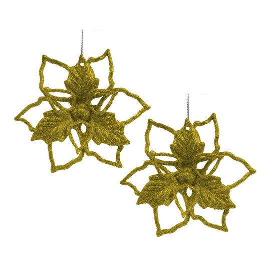 Adorno de Navidad Miró Christmas Flor 2 Piezas