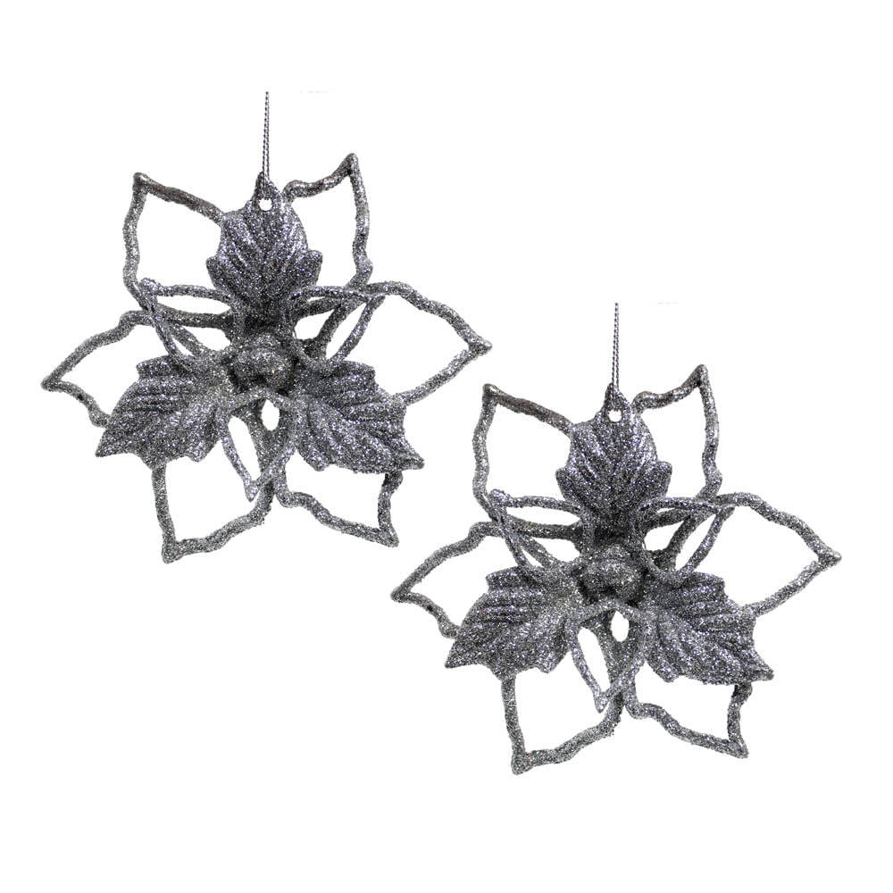 Adorno de Navidad Miró Christmas Flor 2 Piezas