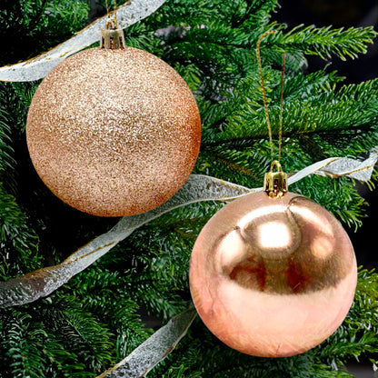 Bolas Navideñas Maranelo Christmas 6 Piezas / 8Cm / Rose-Gold