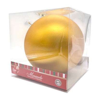 Bola Navideña Lisa Maranelo Christmas de 15Cm - Dorado Mate