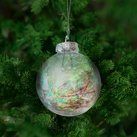 Bola Lisa Navideña Christmas Elegance de 8Cm / Iridescence Tinsel