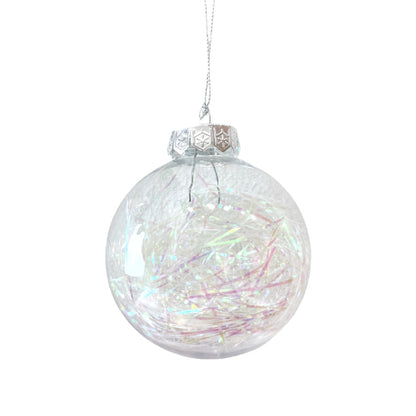 Bola Lisa Navideña Christmas Elegance de 8Cm / Iridescence Tinsel