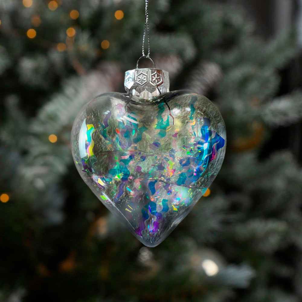 Bola Navideña Christmas Elegance de 10Cm / Iridescence Tinsel