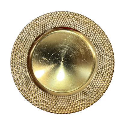 Plato Decorativo 30 Cm Dorado Montefiori Christmas