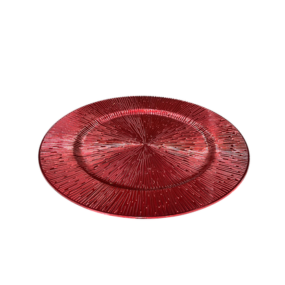 Plato Decorativo 30 Cm Rojo